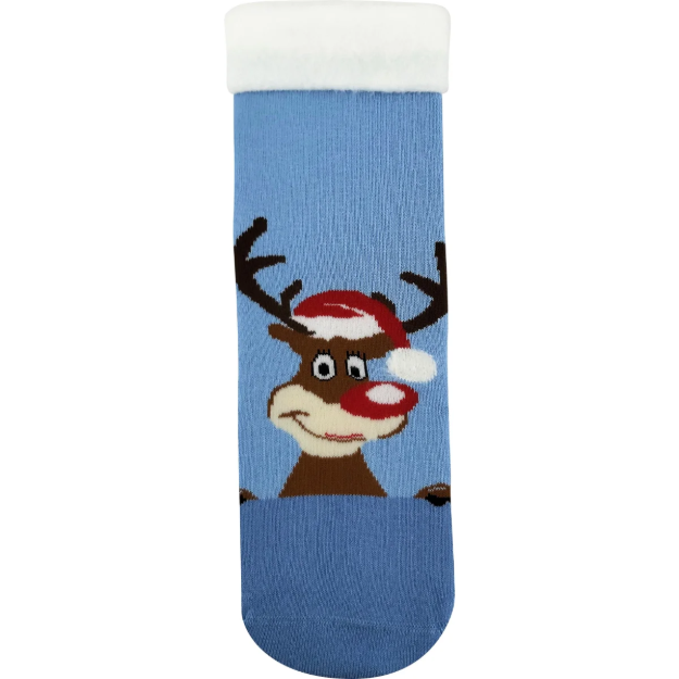 Kép LONKA Női zokni MEDEA karácsonyi képpel SOBA világoskék (3 pár)