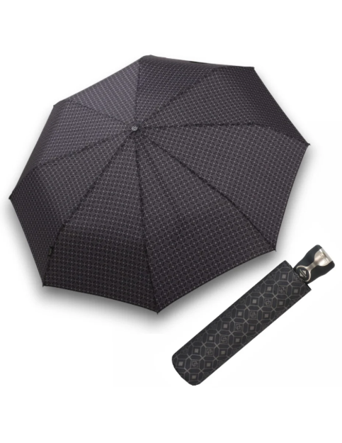 Kép BUGATTI Gran Turismo Gents Print - férfi teljesen automata összecsukható esernyő antracit színben