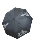 Kép DOPPLER Mini Fiber London - női összecsukható esernyő fekete színben