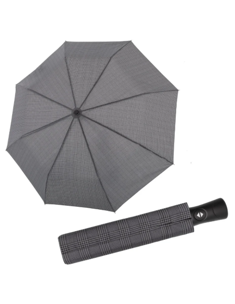 Kép DOPPLER Fiber SUPERSTRONG - Férfi teljesen automatikus megerősített esernyő kockás