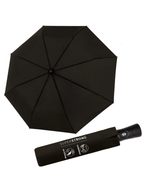 Kép DOPPLER Fiber SUPERSTRONG - teljesen automatikus férfi esernyő fekete