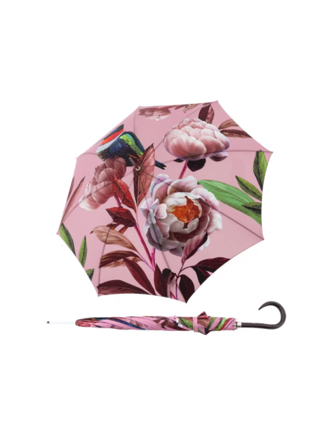 Kép DOPPLER MANUFAKTUR Elegance Boheme Splendid - női luxus esernyő bazsarózsa virágmintával, több színben