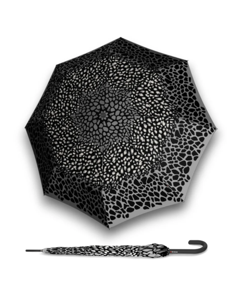Kép KNIRPS T.760 ANIMAL STONE - elegáns borotválkozó esernyő szürke