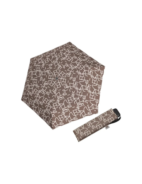 Kép Doppler Mini Slim Carbonsteel CLARITY női lapos összecsukható esernyő