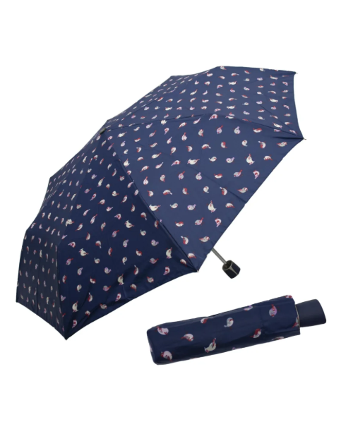 Kép DOPPLER Mini Fiber Birds - női összecsukható esernyő kék