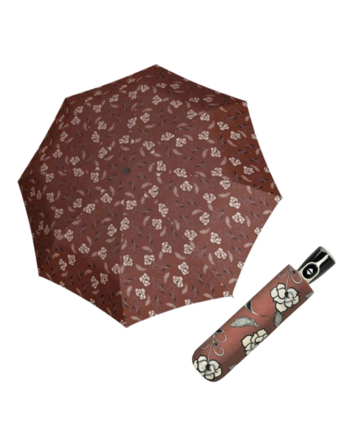 Kép DOPPLER Magic Fiber Classic - Női teljesen automata esernyő barna színben