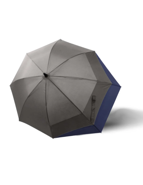 Kép DOPPLER Fiber hosszú automatikus mozgatású női/férfi Bare Shot esernyő szürke