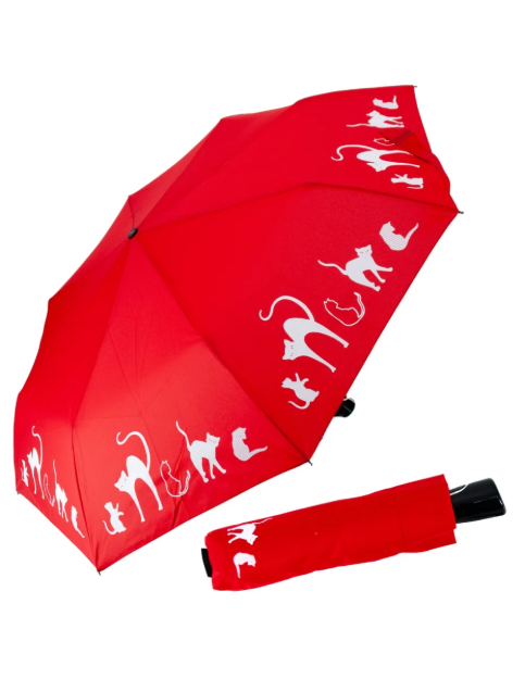 Kép Doppler Magic Fiber CATS Női összecsukható, teljesen automatikus esernyő