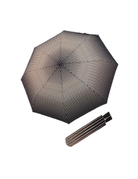 Kép DOPPLER Fiber Mini Fekete Fehér nyomok - női összecsukható esernyő