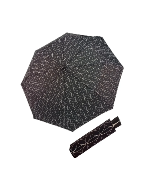 Kép DOPPLER Fiber Mini fekete fehér gyűrűk - női összecsukható esernyő