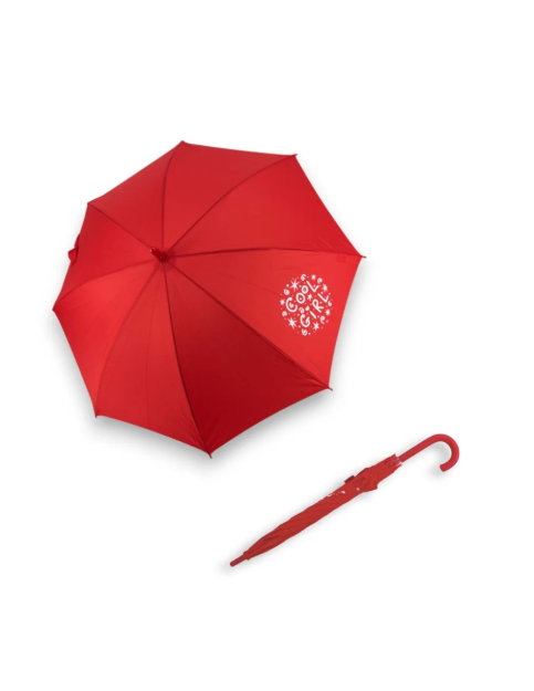 Kép DERBY Gyermek esernyő piros nyomtatással