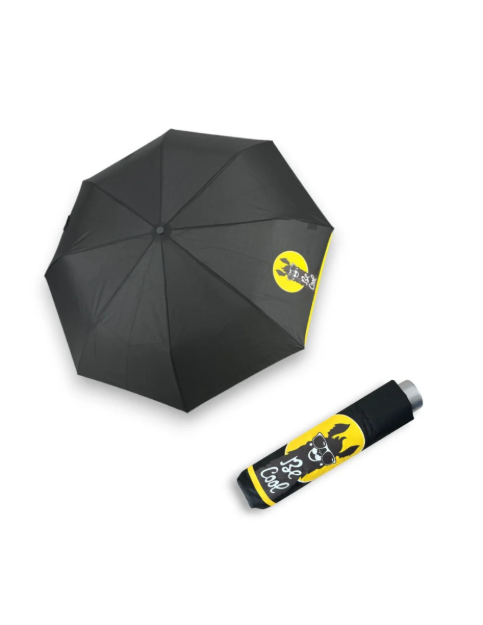 Kép DOPPLER Mini Light Kids Black Lama - Gyerek összecsukható esernyő fekete színben