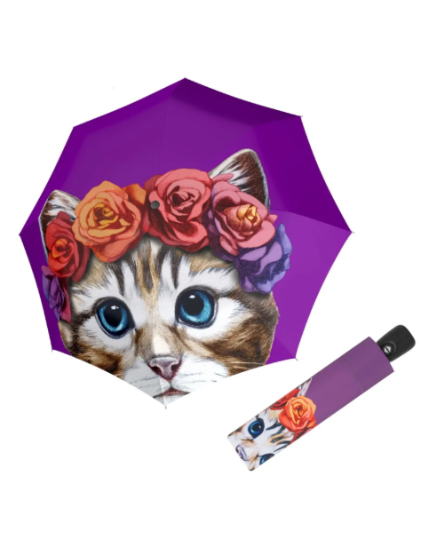 Kép DOPPLER Modern Art Magic Little Beauty - női teljesen automata esernyő lila