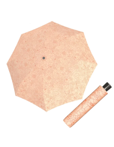 Kép DOPPLER Fiber Mini Giardino puha narancssárga - női összecsukható esernyő világos