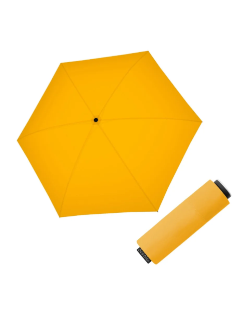 Kép DOPPLER Fiber Mini Compact uni Gold Fusion - női összecsukható esernyő sárga színben