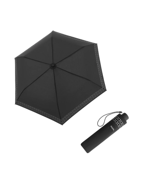 Kép DOPPLER Fiber Havanna Safety Cross - női összecsukható esernyő, fekete színű