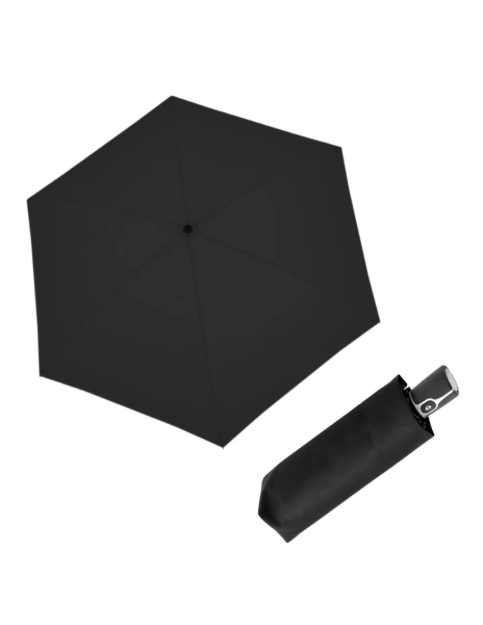 Kép DOPPLER Fiber Micro Flat uni fekete - női/férfi teljesen automata esernyő