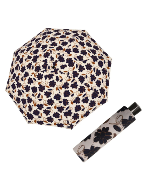 Kép DOPPLER Fiber Mini Blossom - piros női összecsukható esernyő