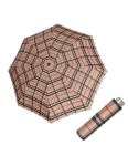Kép DOPPLER Mini Light Check - férfi összecsukható esernyő barna színben