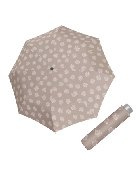 Kép DOPPLER Mini Light Soul taupe - női összecsukható esernyő bézs színű