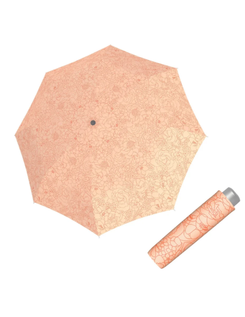 Kép DOPPLER Mini Light Giardino narancssárga - női összecsukható esernyő fény