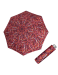 Kép DOPPLER Mini Light Moving Lines piros - női összecsukható esernyő több színű