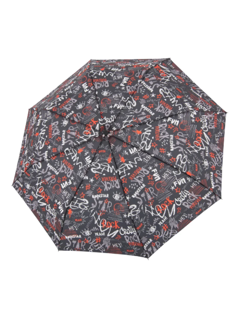 Kép DERBY Hit Magic Printed Graffiti - Női teljesen automata esernyő fekete