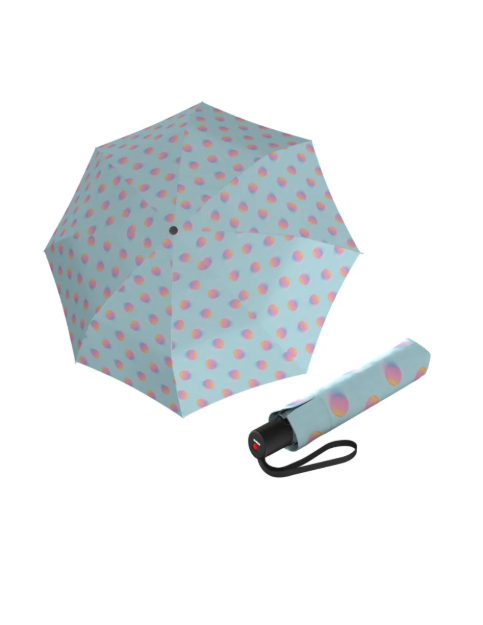 Kép KNIRPS A.200 MEDIUM DUOMATIC Magicdots Sky - elegáns, női, teljesen automata esernyő