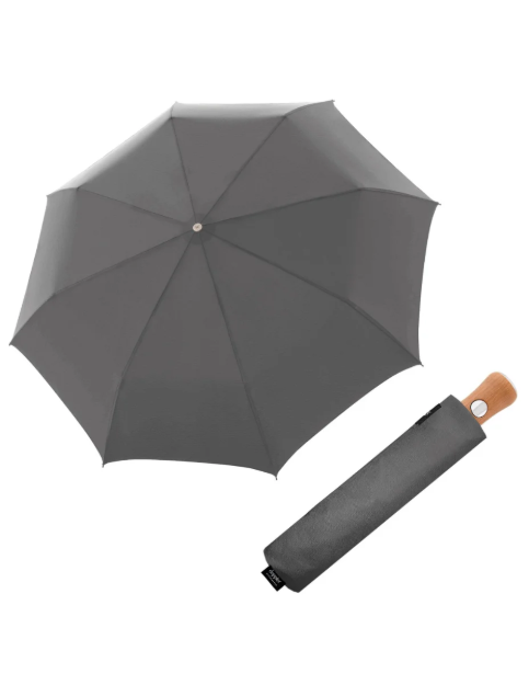 Kép DOPPLER MANUFAKTUR Bellino Nickel matt Oxford - teljesen automata luxus esernyő szürke