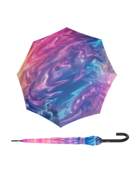 Kép Knirps A.760 Stick Automatic Imagine - Elegáns Bare Shot esernyő fekete színben