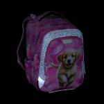 Kép Bagmaster LUMI 26 A školní batoh – pejsek Růžová 23 l