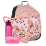 Kép Bagmaster ALFA 26 A velký školní set pro prvňáčky – veverka Oranžová 23 l
