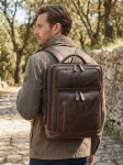 Kép Batoh kožený BHPC Explore BH-385-25 hnědá 18 L
