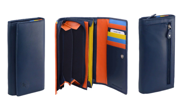 Kép Dámská peněženka BHPC Colorfull long BH-2966-05 modrá