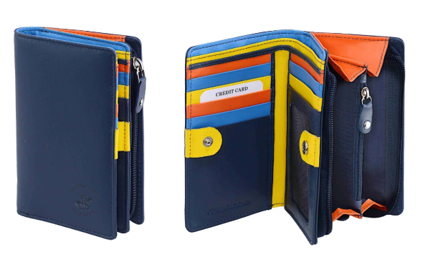 Kép Dámská peněženka BHPC Colorfull combi BH-2968-05 modrá