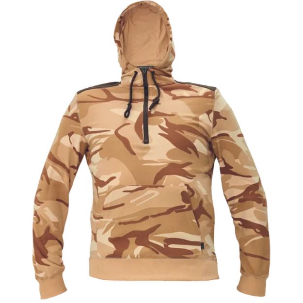 Kép CERVA CRAMBE mikina s kapucí béžová kamufláž