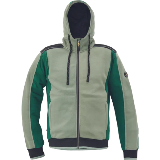 Kép CERVA DAYBORO mikina s kapucí mech.zelená