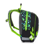 Kép Bagmaster ALFA 26 B školní tříkomorový batoh – kostičkový svět Vícebarevná 23 l