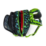 Kép Bagmaster ALFA 26 B školní tříkomorový batoh – kostičkový svět Vícebarevná 23 l