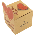 Kép LONKA Ponožky pro zamilované DARLING černé se srdíčky design 2 (3 páry)