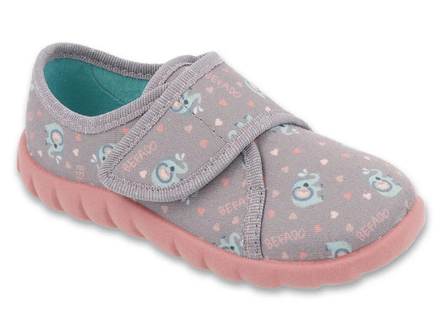 Kép BEFADO 457P007 20 dívčí bačkorky FLEXI sloni