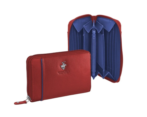 Kép Dámská peněženka BHPC Piping zip BH-1573-02 červená