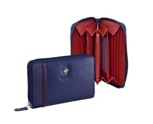 Kép Dámská peněženka BHPC Piping zip BH-1573-05 modrá