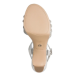 Kép Tamaris 1-28390-46-957 Női szandál sarkú, ezüst színű