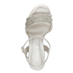 Kép Tamaris 1-28390-46-957 Női szandál sarkú, ezüst színű