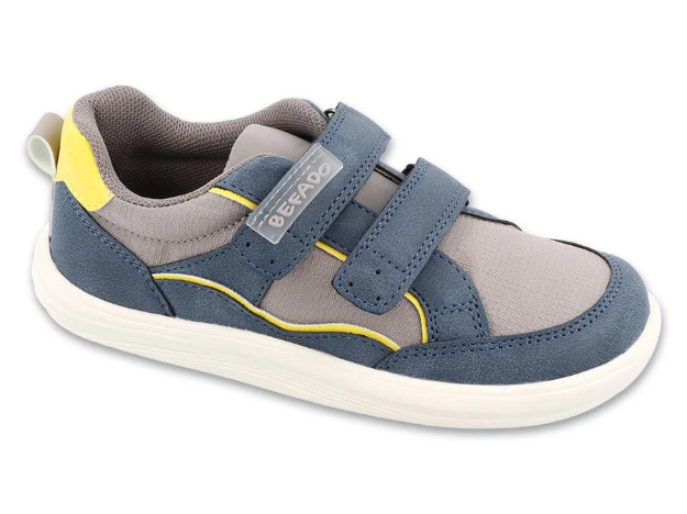 Kép BEFADO 004Y012 tenisky BAREFOOT STRAPI šedo modré
