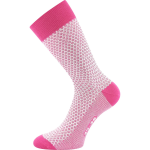 Kép LONKA Ponožky dámské žakárové ŽANETA s bavlnou RŮŽOVÉ (3 páry)