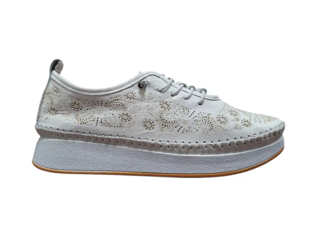 Kép Wild 156-26039 Női teljes bőrcipő, fehér