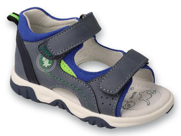 Kép BEFADO 170P121 chlapsandálky PLANE šedomodr