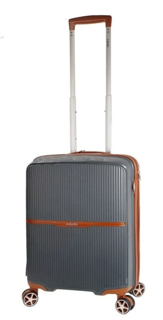 Kép Cestovní kufr Dielle S PP STRIPE 190-55-23 antracitová 38 L